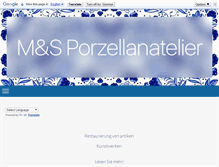 Tablet Screenshot of ms-porzellanatelier.de